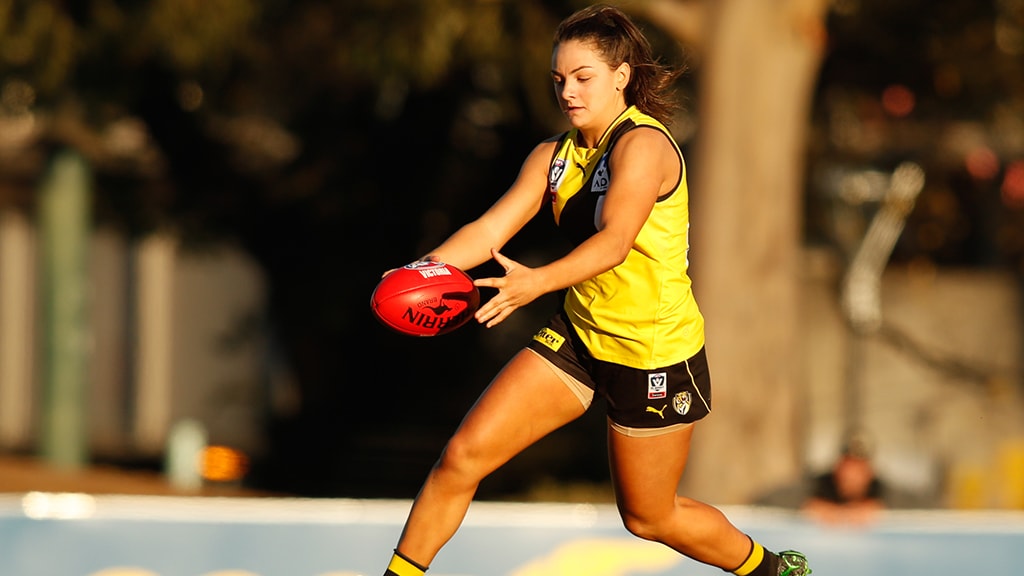 conti_281.jpg Monique Conti will return to the VFLW Tigers' line-up to face Williamstown on Sunday. - Richmond Tigers,VFL,AFLW